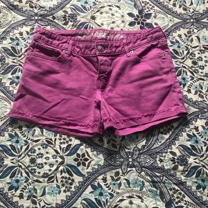 Express Colored Denim Shorts